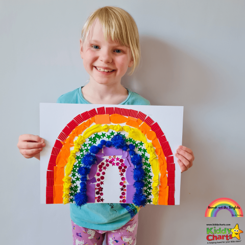 How to make a calming sensory rainbow for kids #31daysofactivities