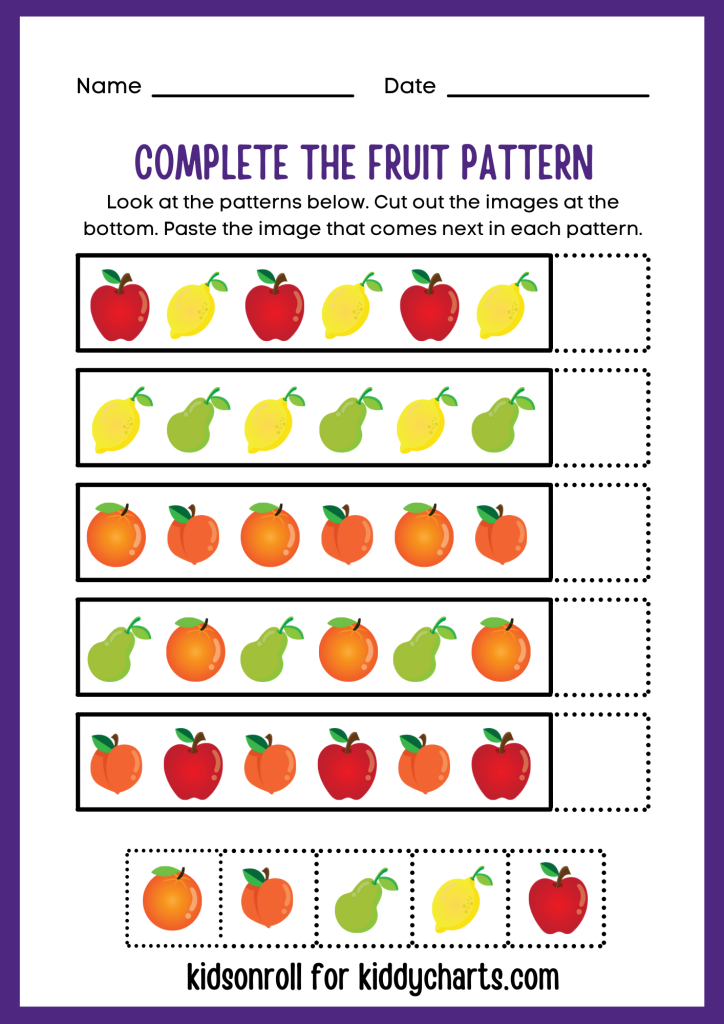 4 Fun Ways To Teach Patterns To Kids + Free Printable! #31daysofactivities