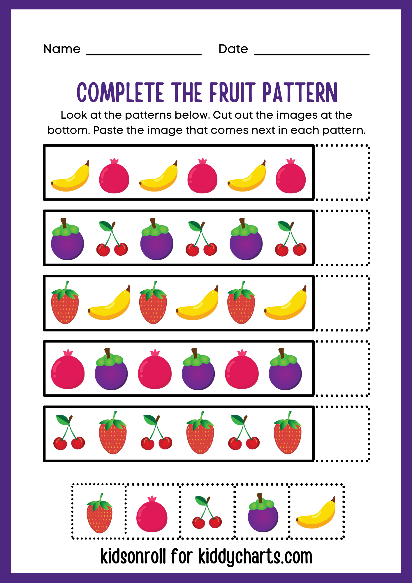 4 Fun Ways To Teach Patterns To Kids + Free Printable! #31daysofactivities