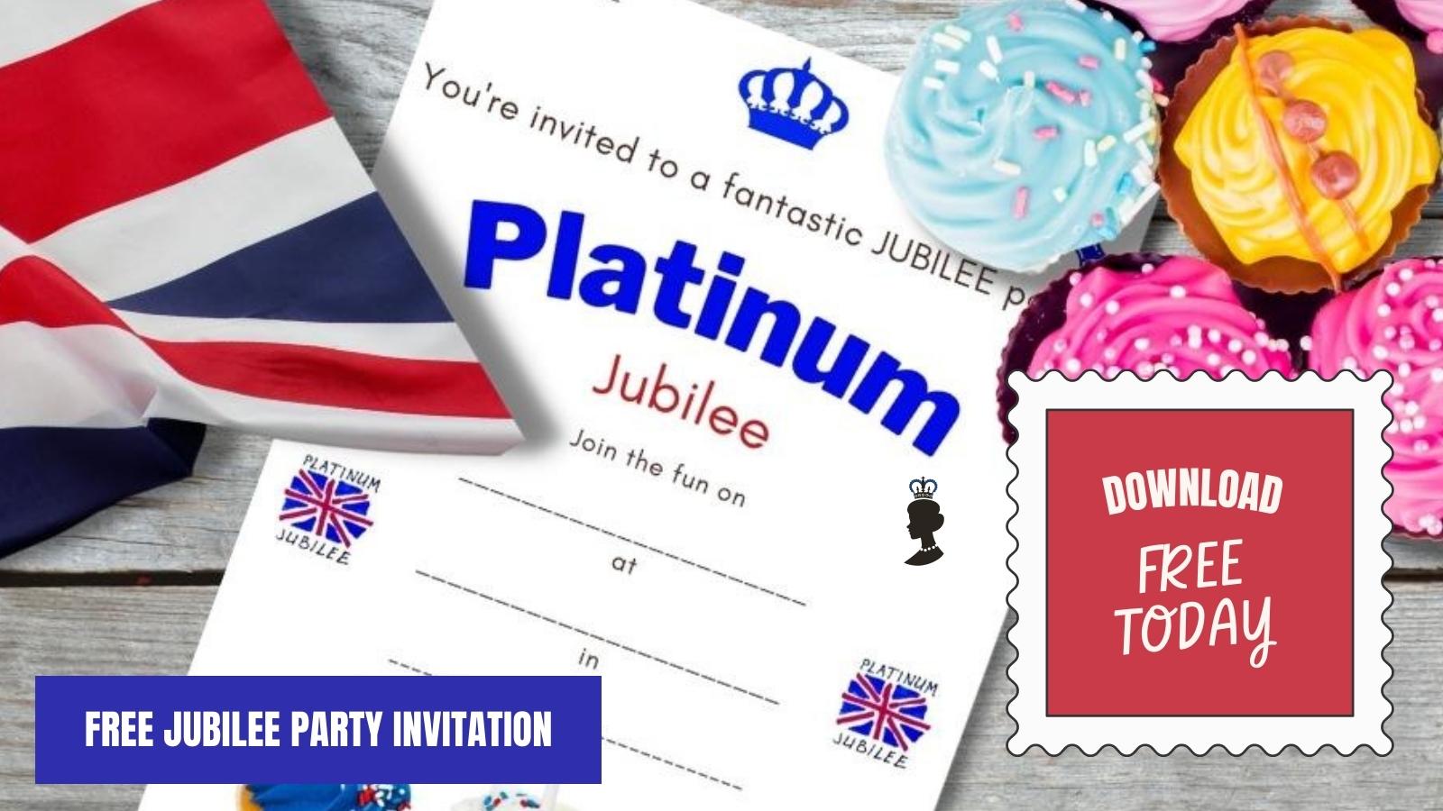 Free Jubilee party invitation