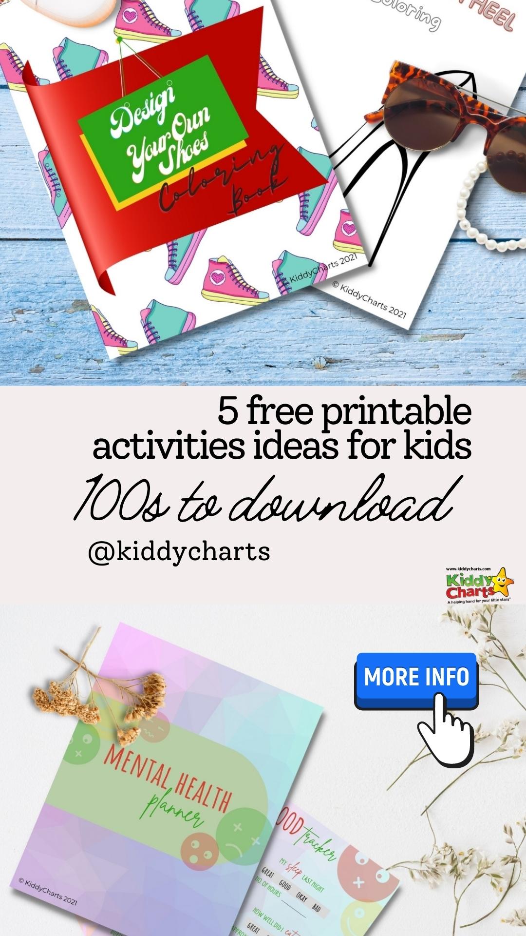 5 free printable activities for kids