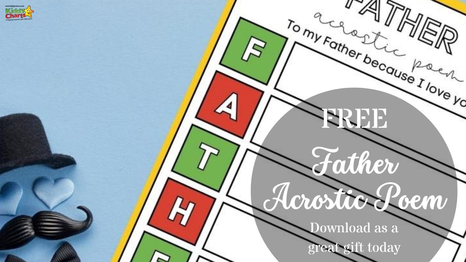 Father acrostic poem: A unique gift for dad