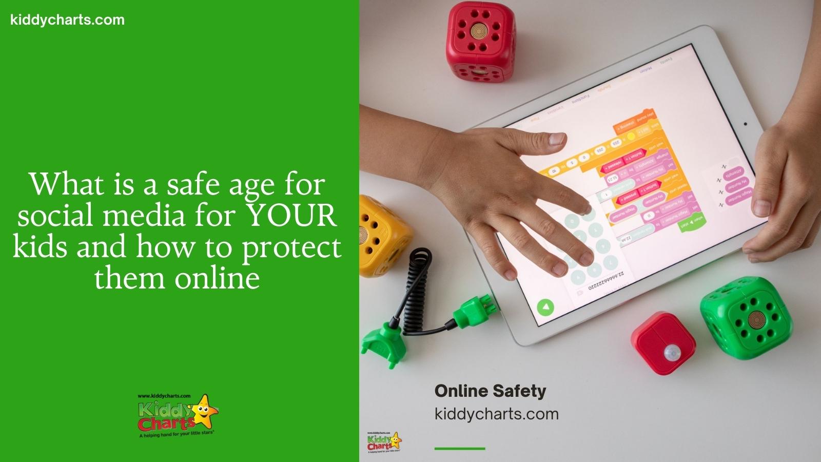 What is a safe age for social media for your kids and how to protect them online