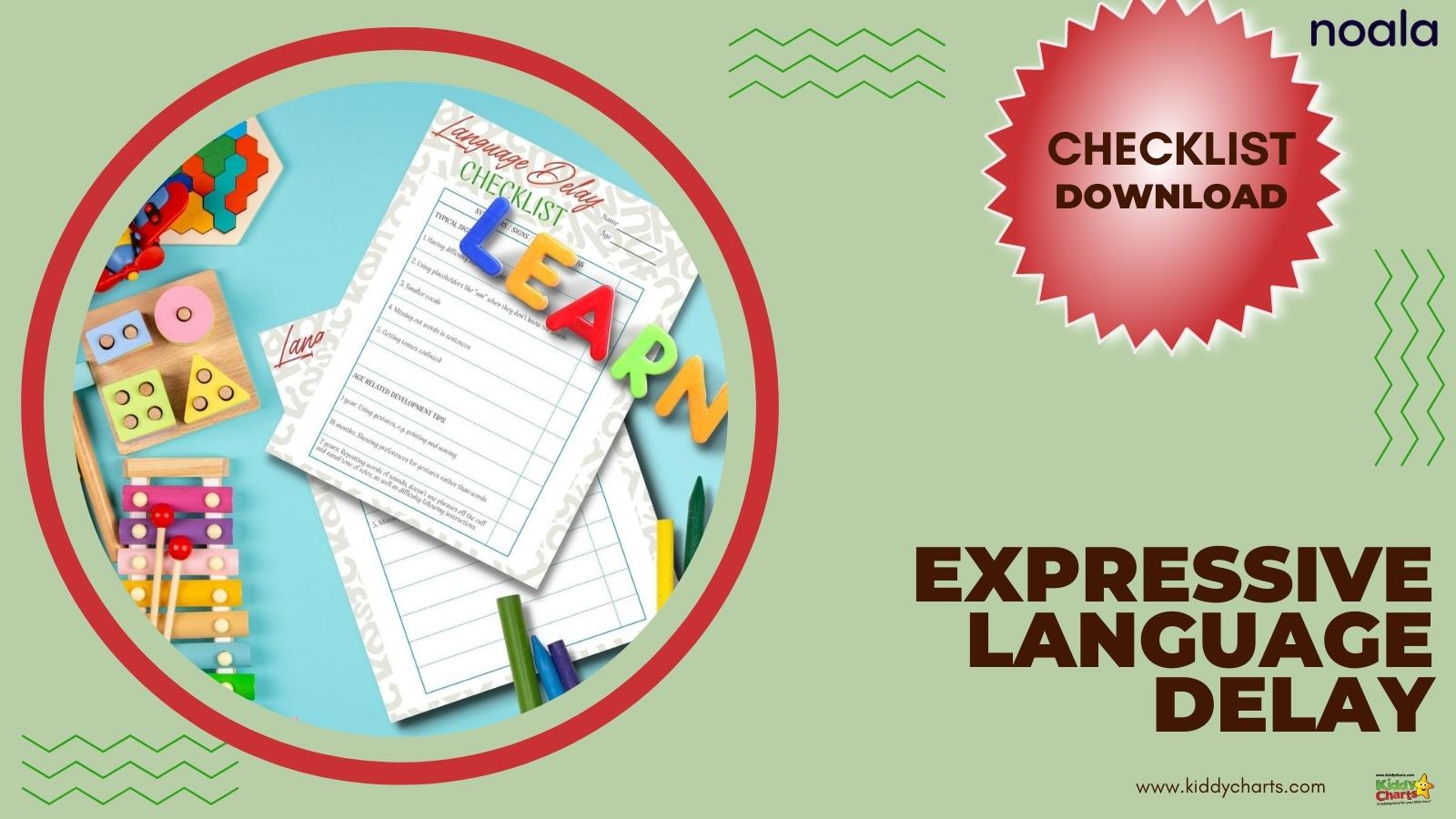 Expressive language delay checklist: Includes free consultation with a speech therapist | ad