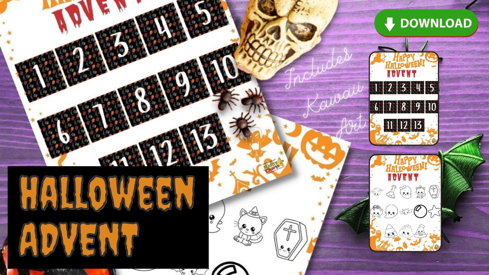 Kawaii Halloween advent calendar: 13 days to go!