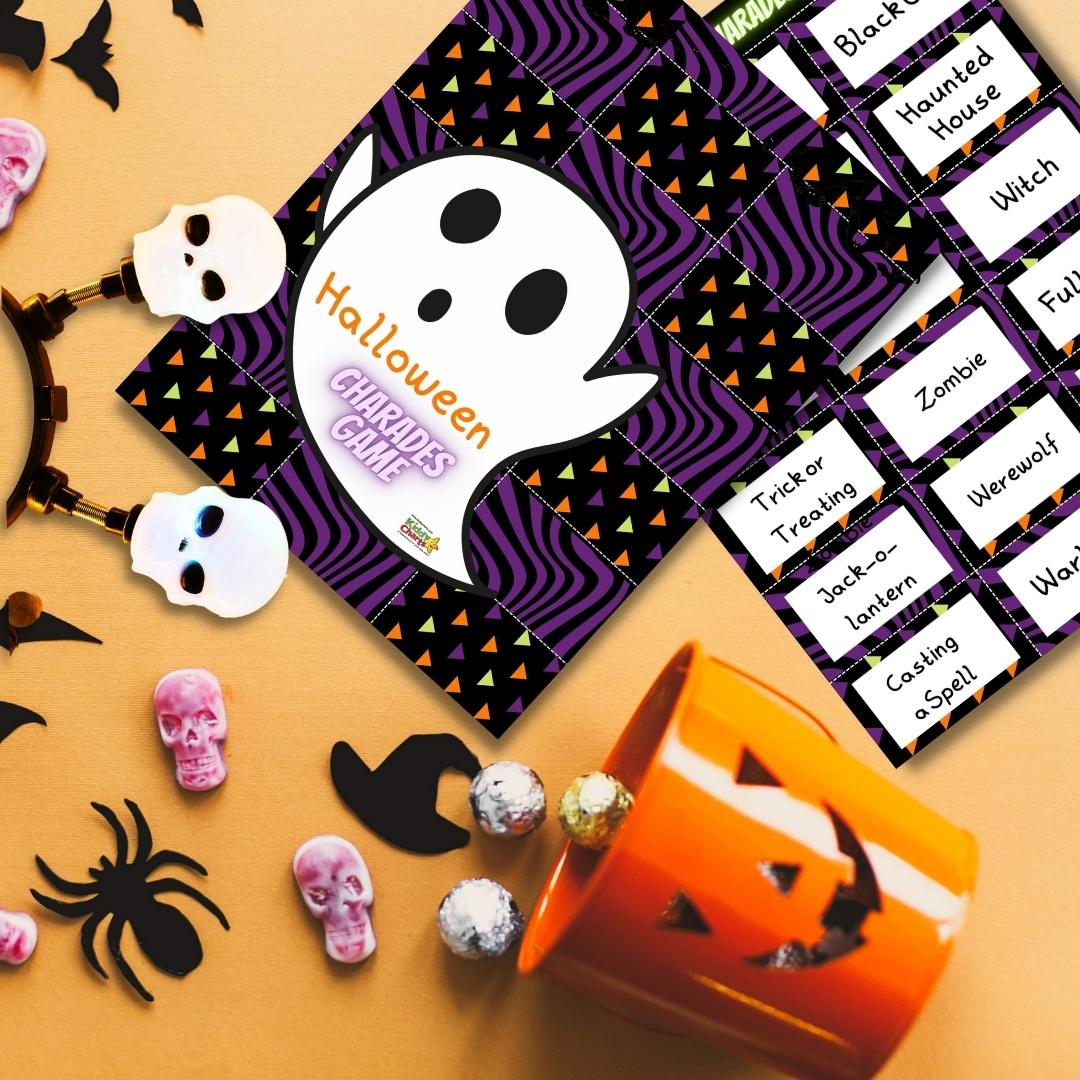 Halloween charades free printable game