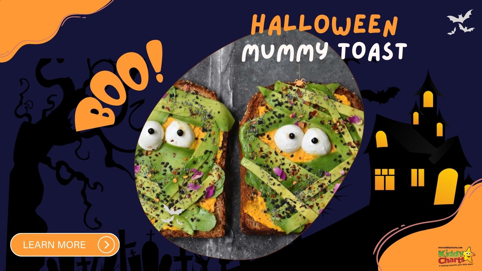 Halloween Toast: Make mummy toast with the kids