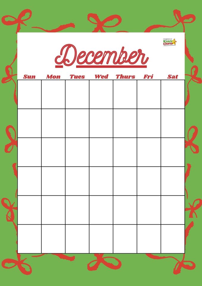 Free mini Christmas planner