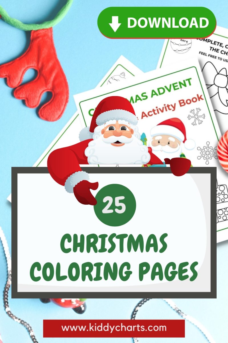 Christmas coloring pages for kids | Free Ebook \ Download now