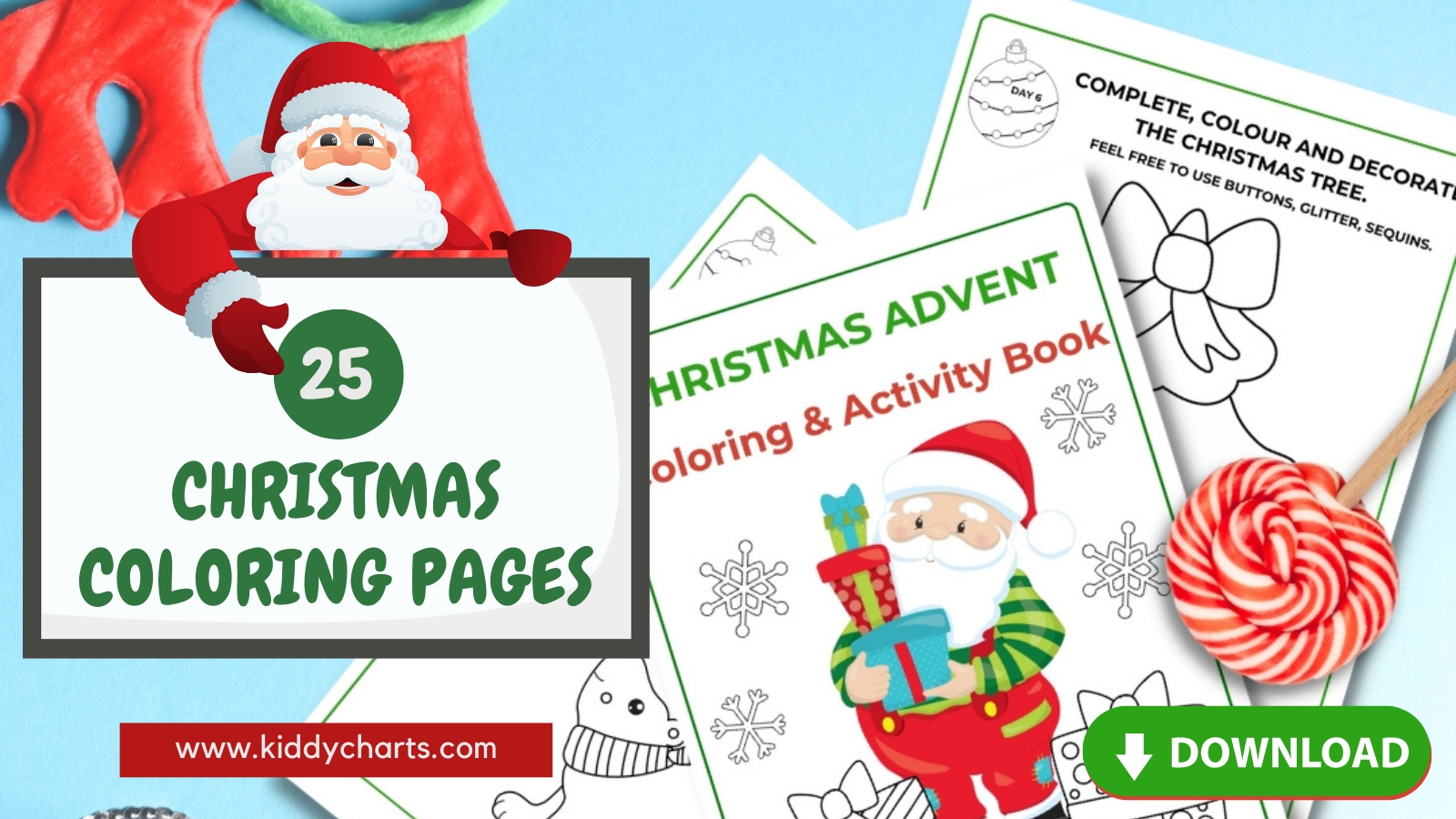 Christmas coloring pages for kids: Download our free 25-page activity eBook today