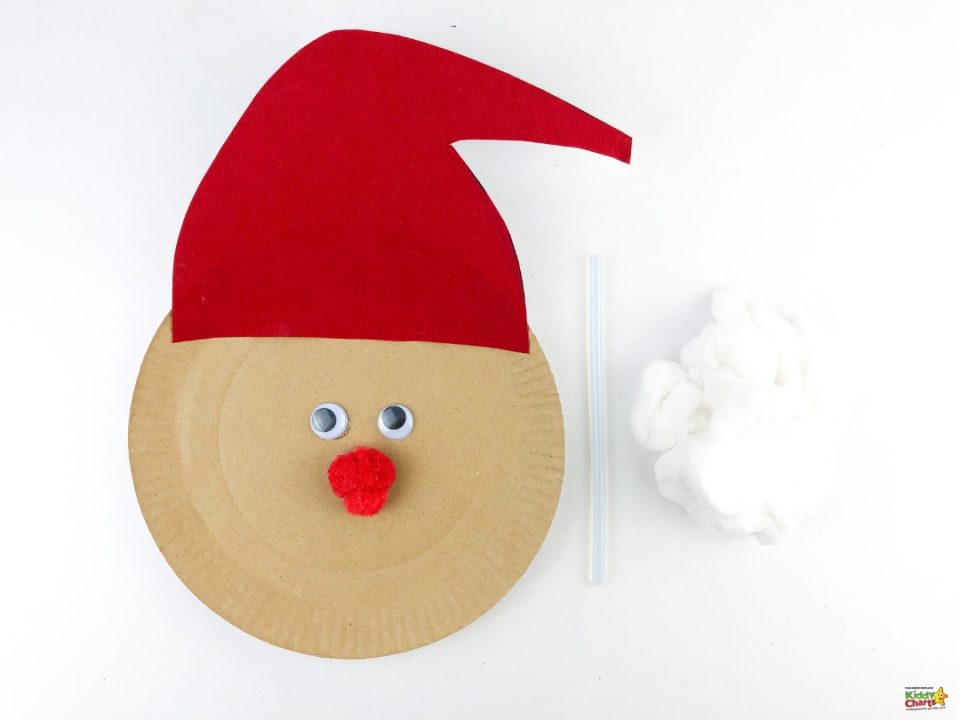 Make Your Own Paper Plate Santa Claus