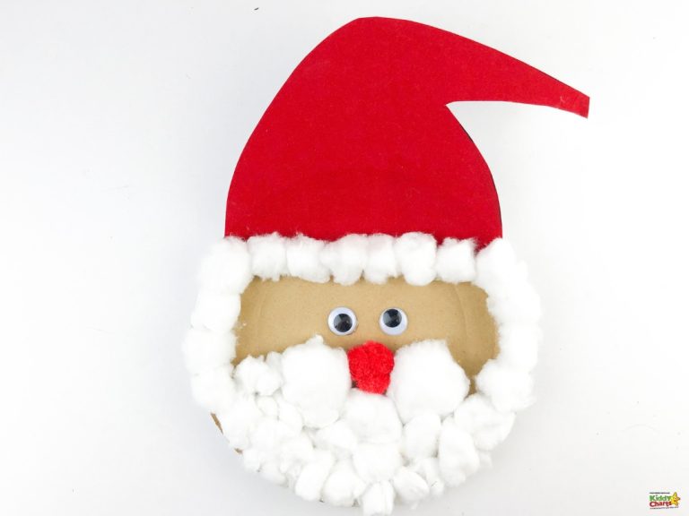 Make your own paper plate Santa Claus