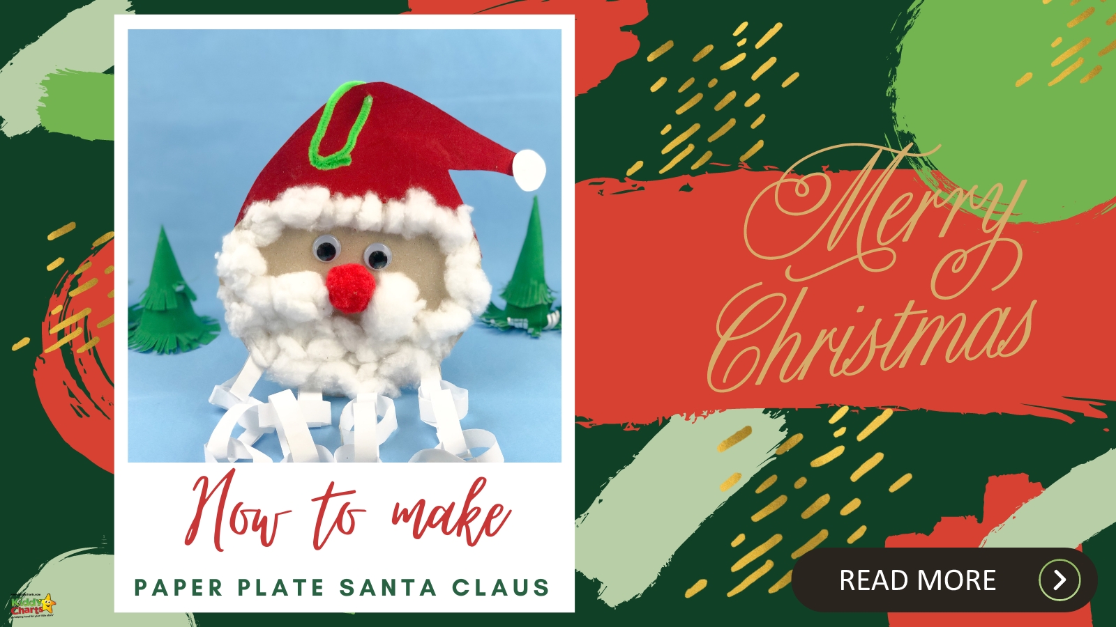 Make your own paper plate Santa Claus