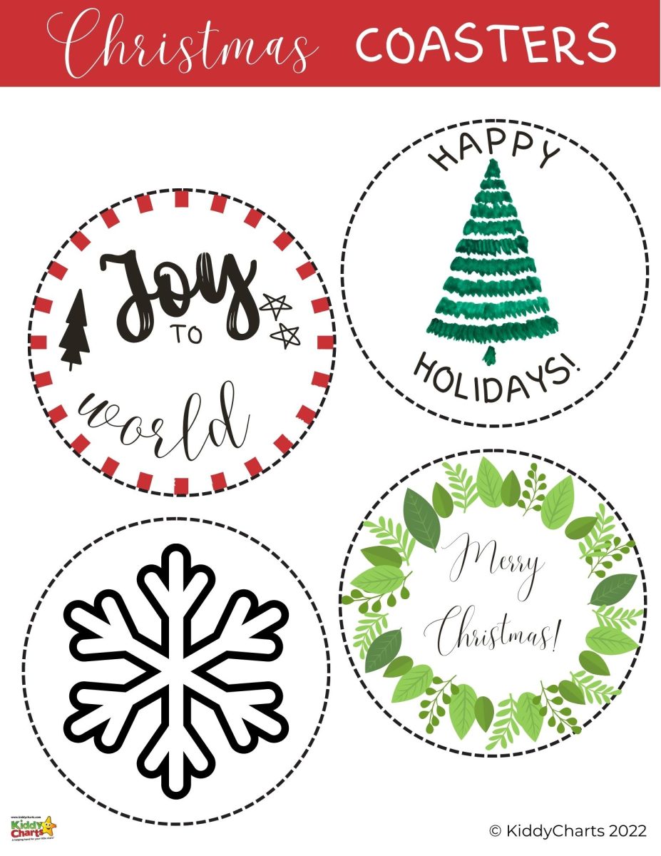 DIY Christmas coasters: Print your own