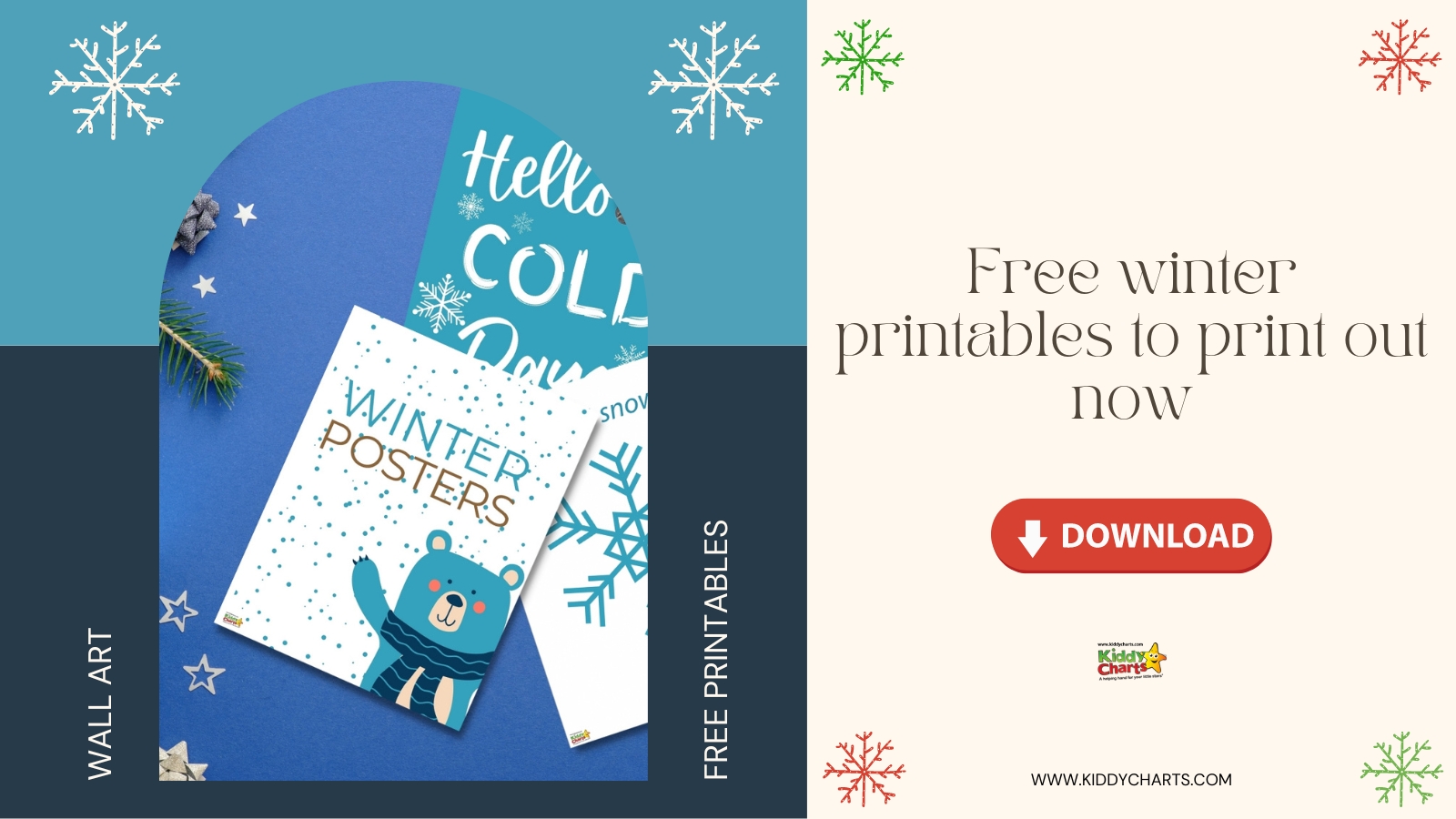 Winter posters including two create your own ideas