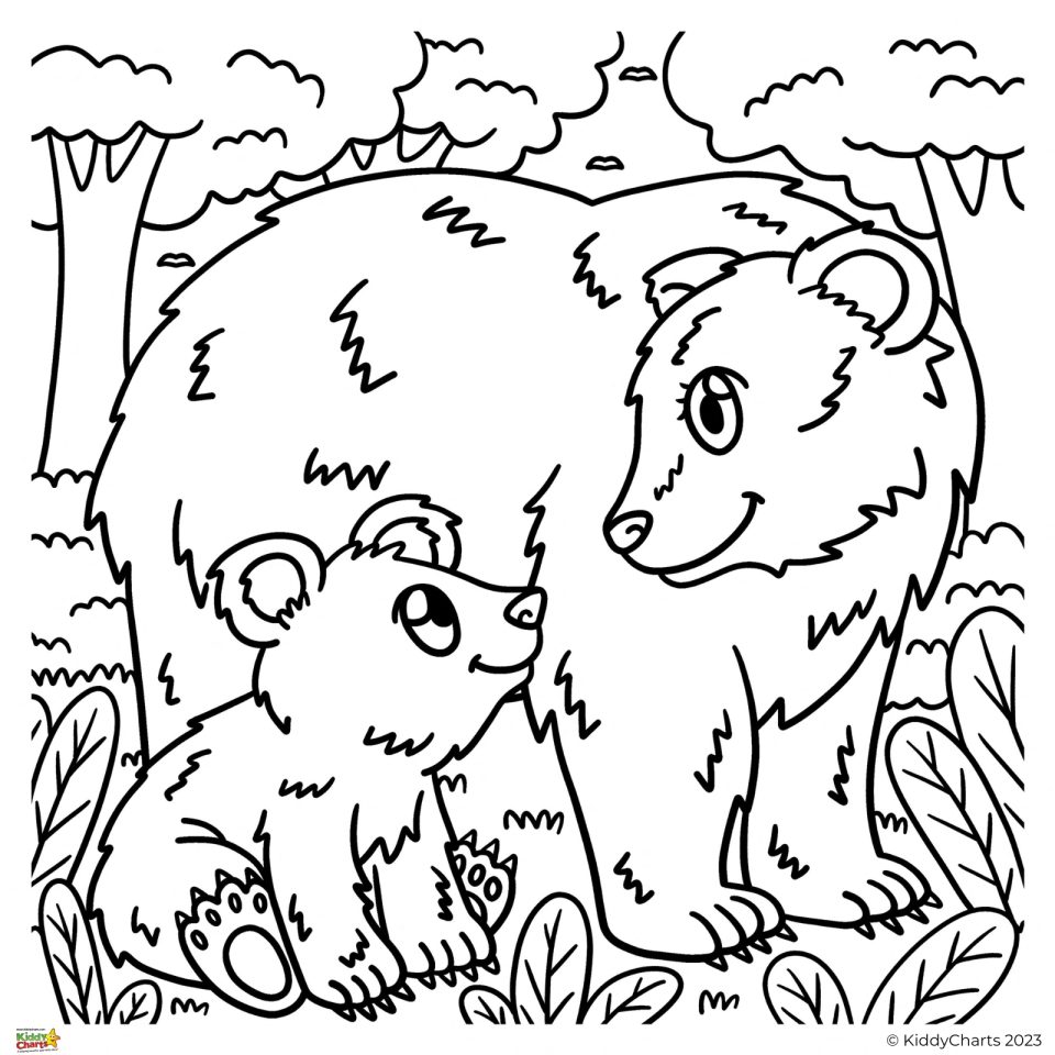 Mothers Day coloring pages: Cute mother and baby pictures to print