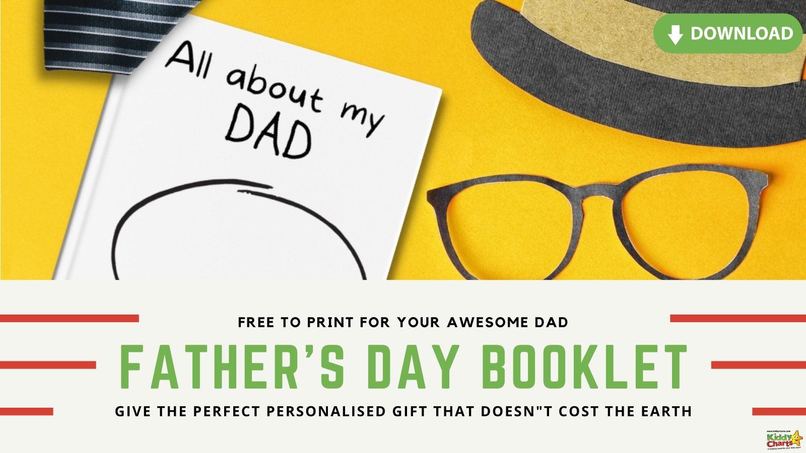 Fathers Day booklet: How to make your own with our free download