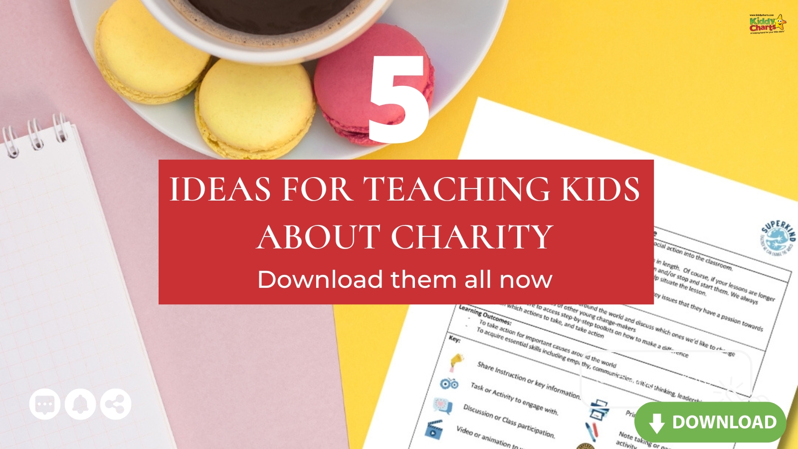 Philanthropy for kids: 5 fabulous and free ideas for teaching kids about charity to download today