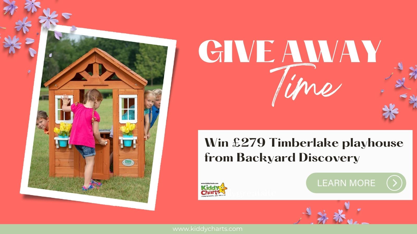 Win £279 Playhouse from Backyard Discovery to celebrate their UK launch