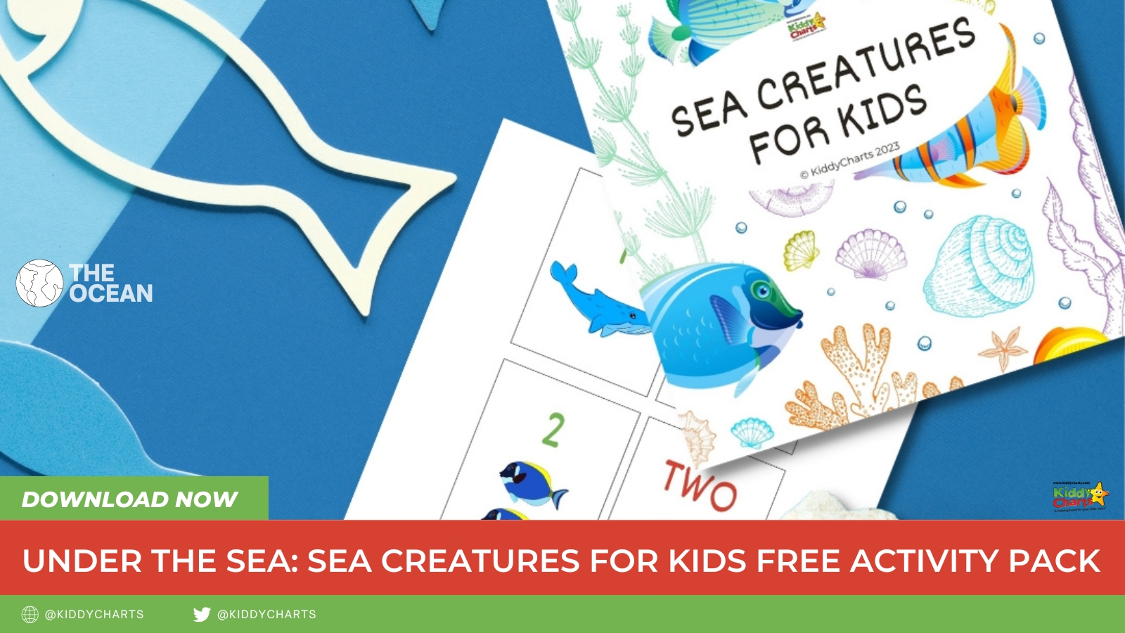 Under the Sea: Free sea creatures for kids activity pack