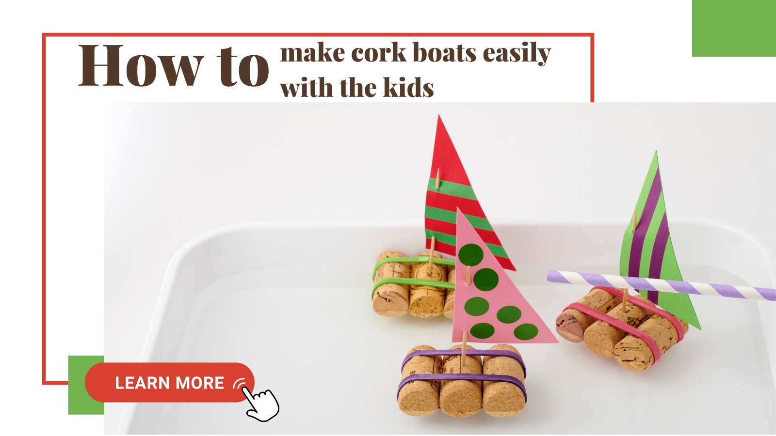 Cork Sail Boats – Frogs and Fairies