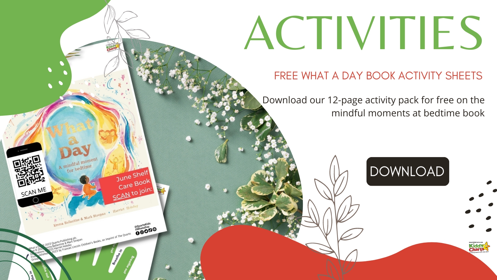 What a Day activity sheets: Mindful moments at bedtime for kids