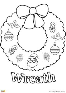 Easy free Christmas coloring pages for toddlers