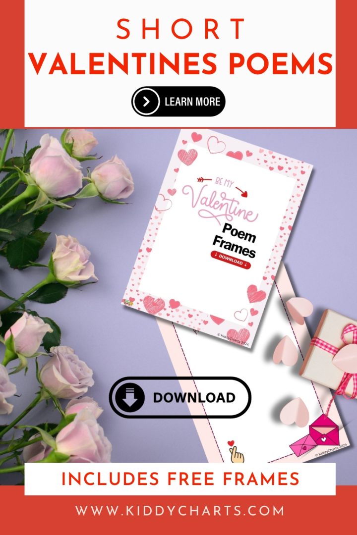 20 original short Valentines Day poems: Includes free frames!