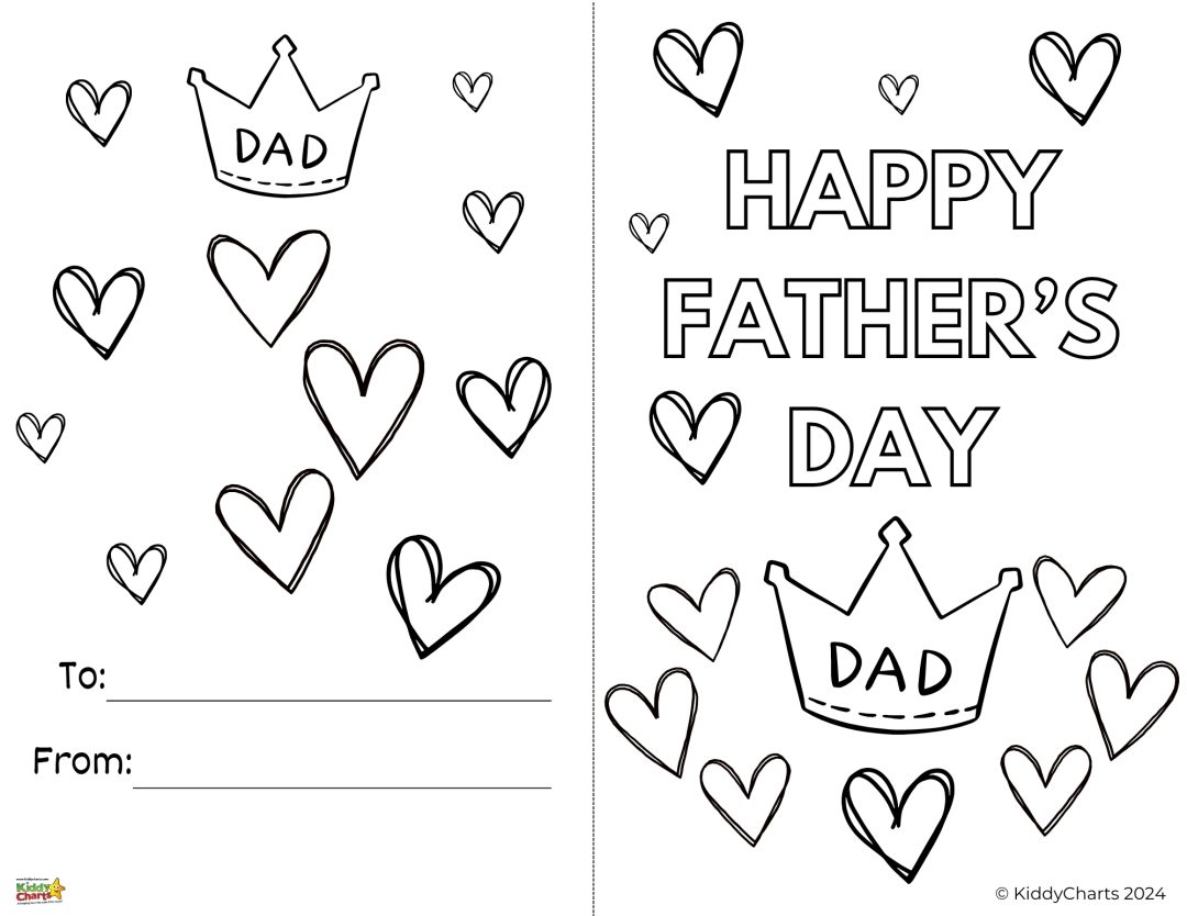 Free Happy Fathers Day Printable Cards To Color In 6697