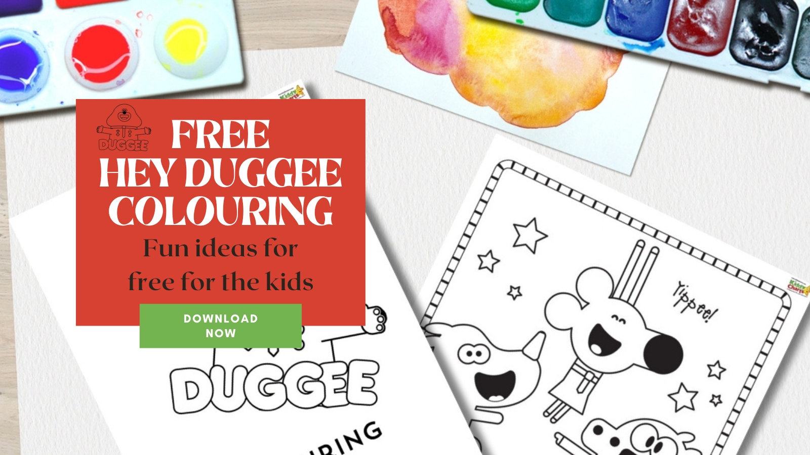 Free Hey Duggee colouring pages