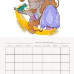 An illustrated person with flowing hair adorned with flowers is holding a colorful frog. Below, a blank weekly calendar titled "THINGS TO REMEMBER" is present.