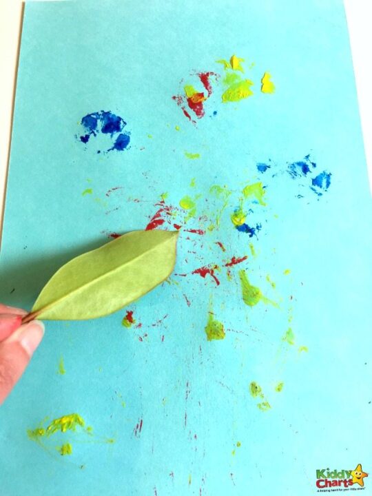 Nature painting for toddlers